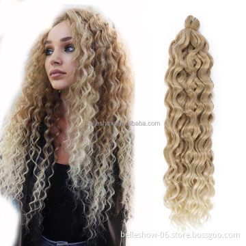 20 Inch Hawaii Curl Hairstyle Ocean Wave Crochet Braid Hair Natural Synthetic Braiding Hair Extension For Women Hawaii Curl Hair